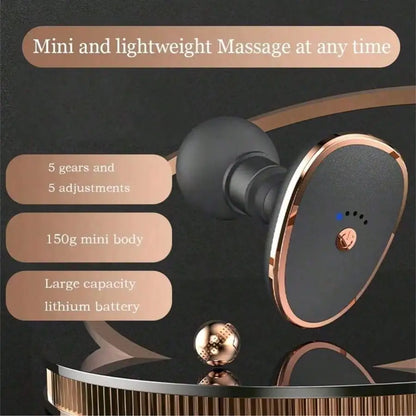 Electric Massage Gun Portable Mini Neck Back Massage Gun Deep Tissue Vibration Relief Massager Fitness For Muscle Relaxatio