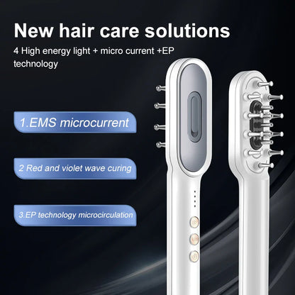 KSKIN LED Red Light Therapy Electric Massage Comb Hair Growth Applicator Anti-Hair Loss Head Massage Hair Brush Scalp Treatment