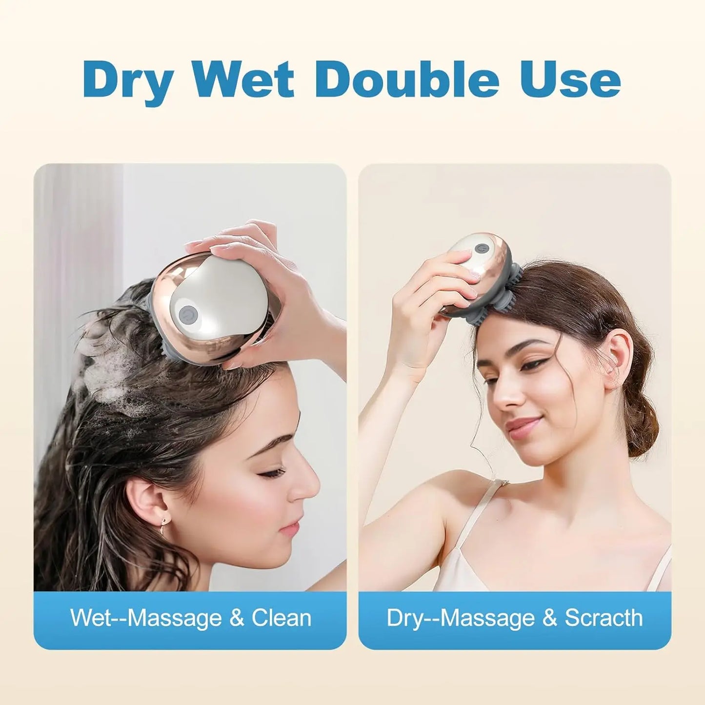 Electric Scalp Massager Handheld Portable  Scalp Massager Head Scratcher for Full Body Massage Deep Clean and Stress Relax.