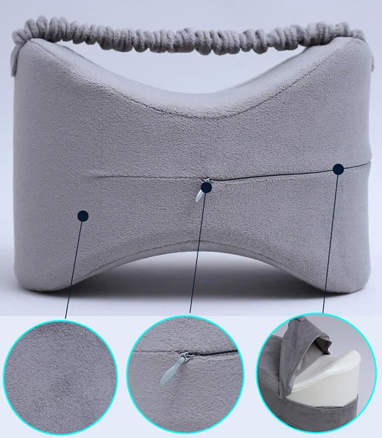 Half Moon Bolster Semi-Roll Pillow Ankle Knee Support Leg Elevation Back Lumbar Neck Pain Relief Density Foam Massage Bed Table