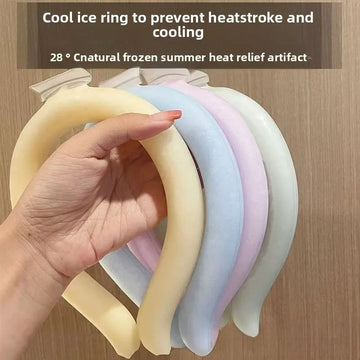Reusable Gel Ice Scarf Portable Neck Cooler with PCM Technology for Outdoor And Sports Heat Relief Neck Massage Instrument