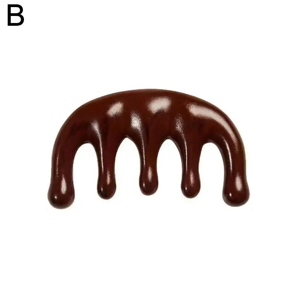 Wood Deer Antler Five Paws Massage Comb Meridians Dredging Scalp Facial Massage Comb Gifts ABS Head Scalp Body Massagers Tool
