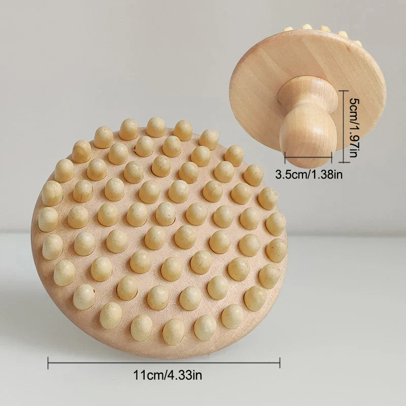 Massage Manual Wood Therapy Massage Tool Wooden Mushroom Shape Anti Cellulite Maderoterapia Lymphatic Drainage For Full Body Use