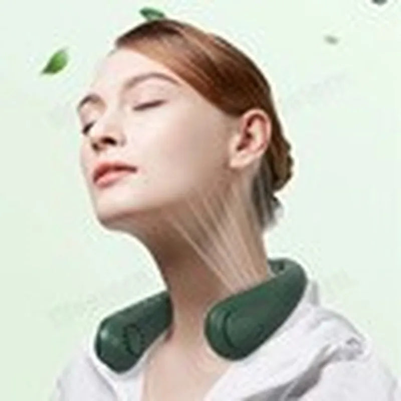 In Stock Hanging Neck Fan Portable Lazy Mini Bladeless Electric Fan Outdoor Kitchen Summer Cooling Artifact