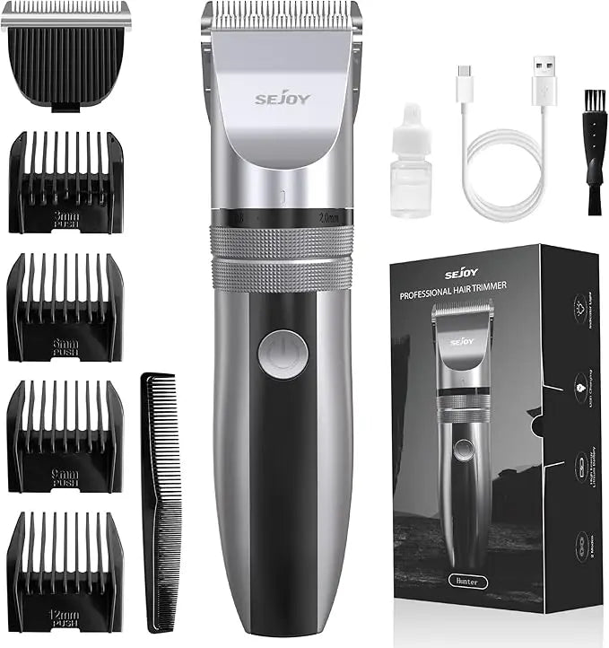 SEJOY Electric Hair Trimmer for Men Hair Clippers for Barbers Rechargeable Cordless Shaver (OiI Not Included)）