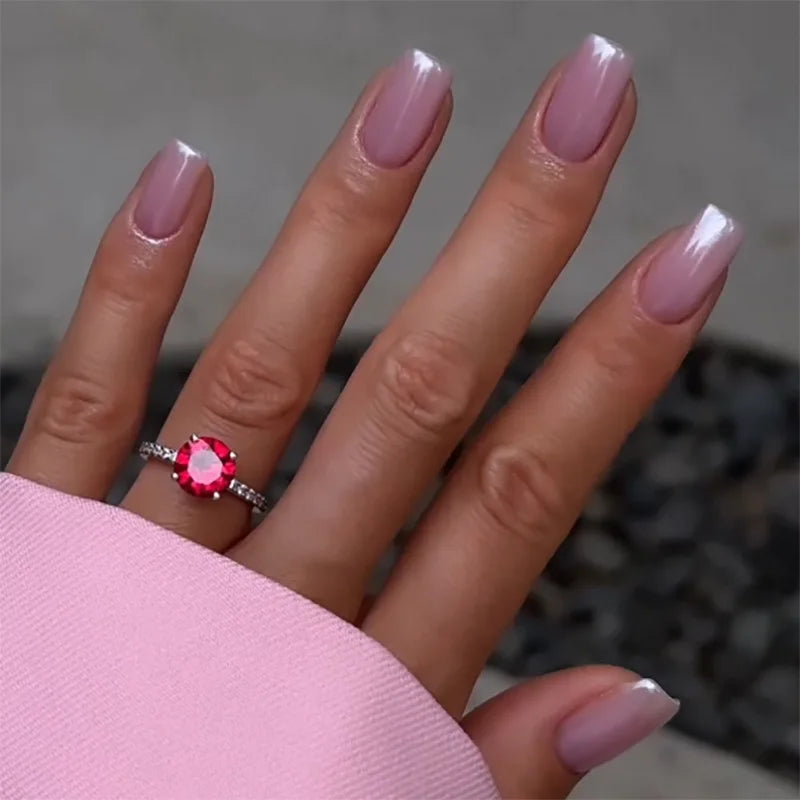 24Pcs Fashion Fake Nails Press on Long Ballet False Nails Art with Flower Design Brown Detachable Full Cover Nail Tips Manicure