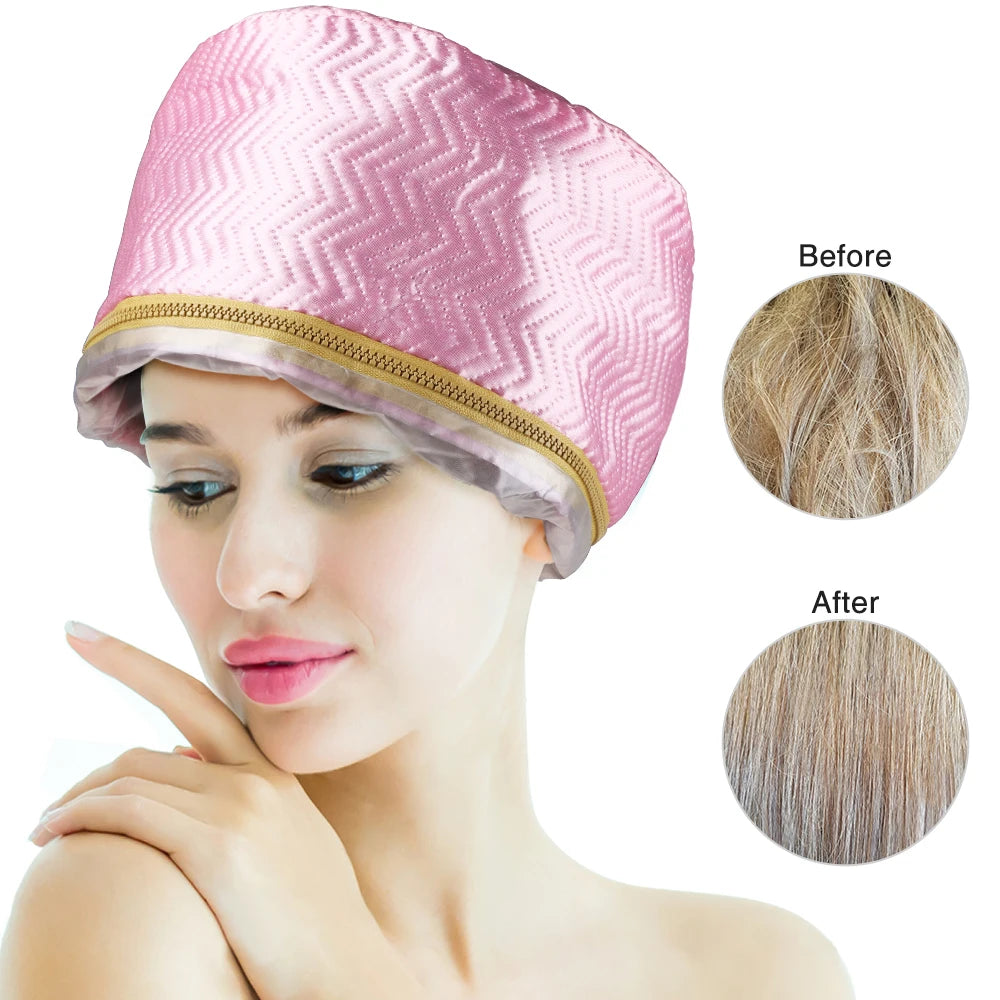 Thermal Treatment Hair Cap Heating Electric Hair Cap Nourishing Hair Mask Baking Oil Cap Hair Dryer Heat Hat Hair Care