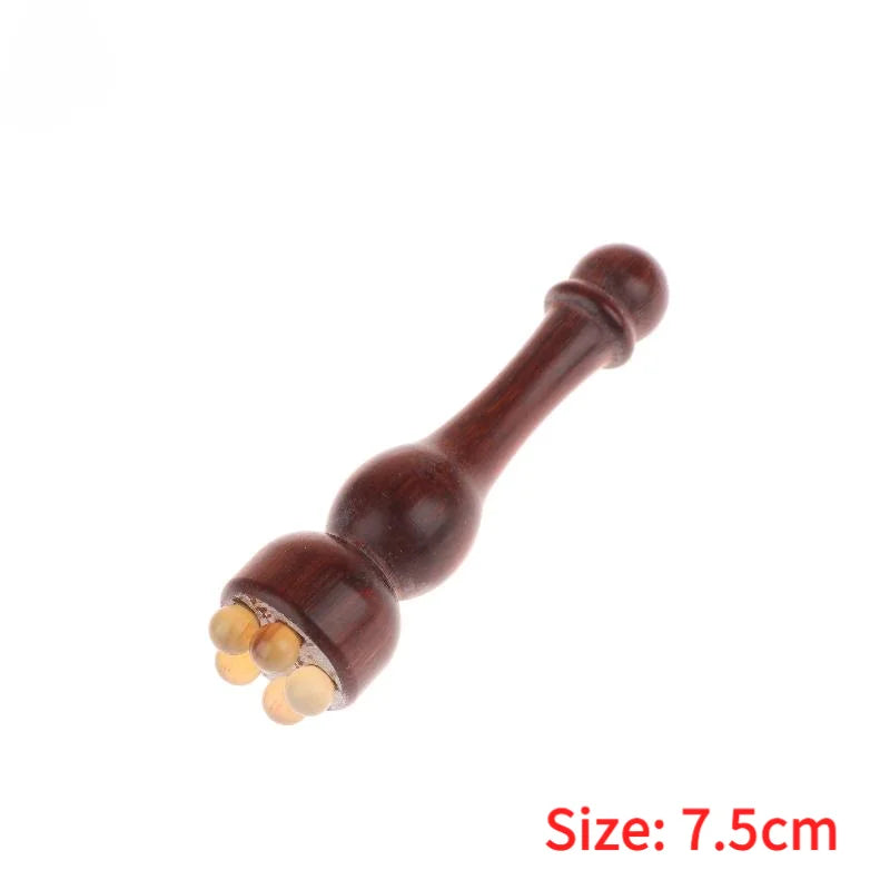 Lotus Seedpod Shape Massager Facial Physiotherapy Tool Green Sandalwood Face Massage Tools Gua Sha Face Skin Care Massage Sticks