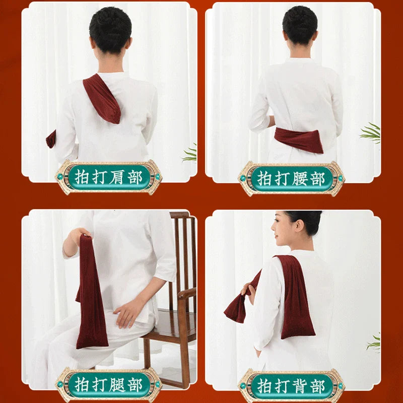 Walnuts Massage Bag Health Care Beating Waist Massager Tapping Meridians Manual Physiotherapy Health Preservation Relax Body