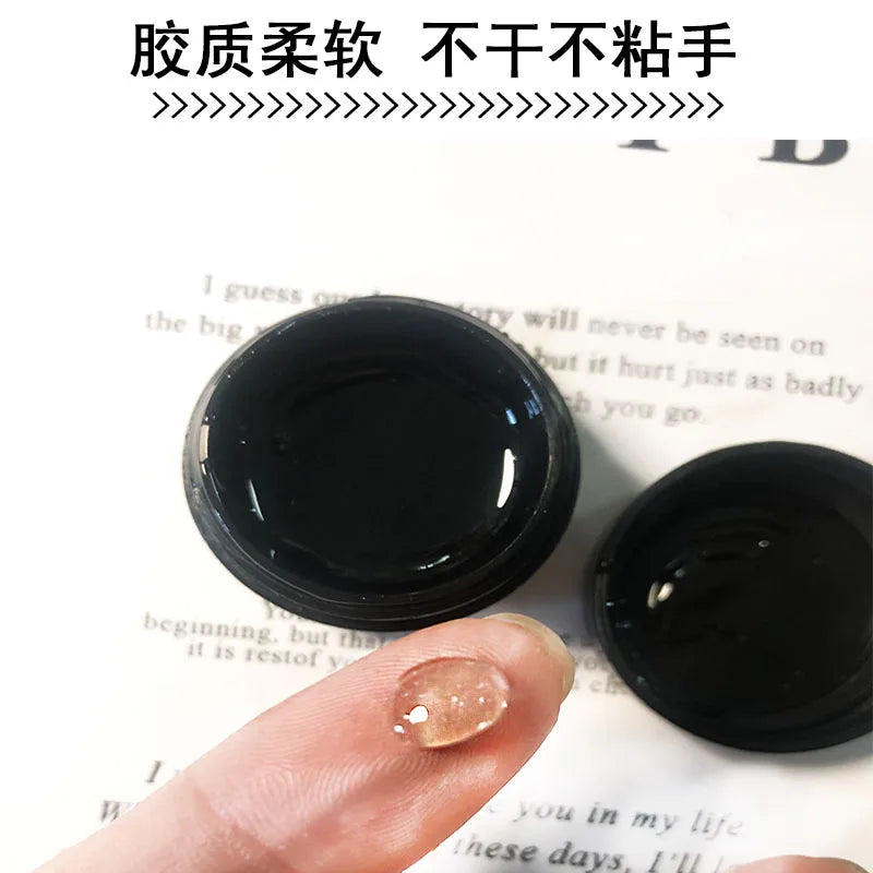 1 Jar Solid Nail Gel Glue for Fake Nail Tips Clear Acrylic Fake Tips Solid Gel Press On Poly Builder Gel UV Light Cured Glue