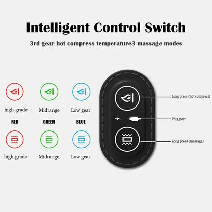 Electric Massager Cervical Pillow Hot Compress Vibration Massage Neck Traction Relax Sleeping Memory Foam Pillow Spine Support