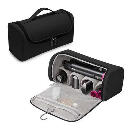 Large Capacity Hair Dryer Storage Bag Non-slip Hair Curler Tools Storage Pouch Water Proof Wear-resistant Curling Iron PU Bags