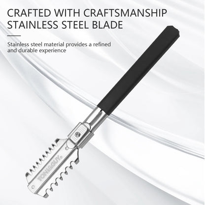Salon Hairdressing Professional Double-Edge Razor Blades Manual Razor Comb Barber Cutting Thinning Haircutter Styling Tools