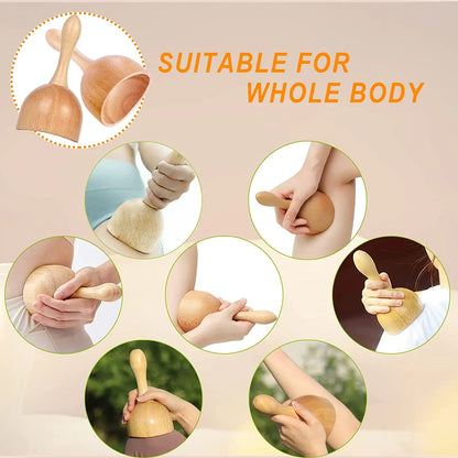 Wood Therapy Massage Maderoterapia Massager Roller Anti Cellulite Slimming Gua Sha Massager For Body Back Foot Masajeador