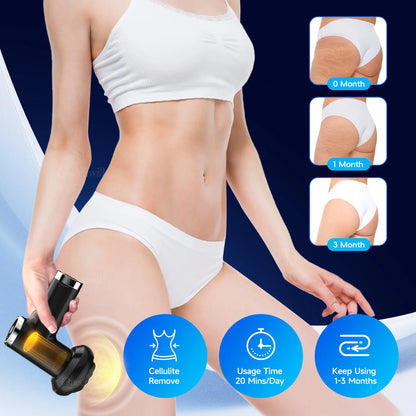 Electric Body Sculpting Machine Cellulite Massager&5 Heads,Full Body Rotaion Massage for Back/Abdomen/Butt/Leg/Arms Deep Relax