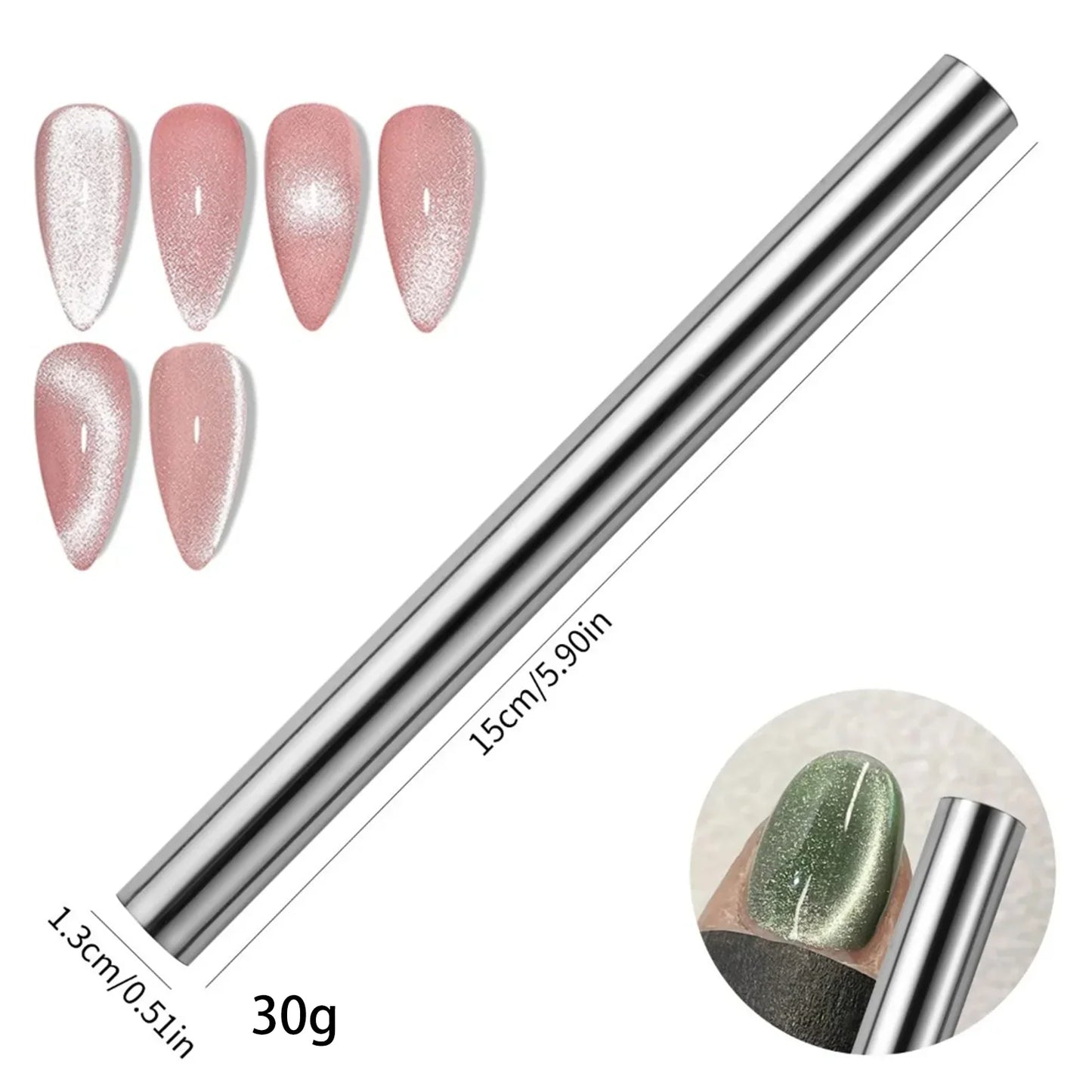 12pcs Crocodile Pattern Nail Magnet Nail Art Cat Eye Snake Skin Wave Geometric Nail UV Attraction Magnets Set Manicure DIY Tool
