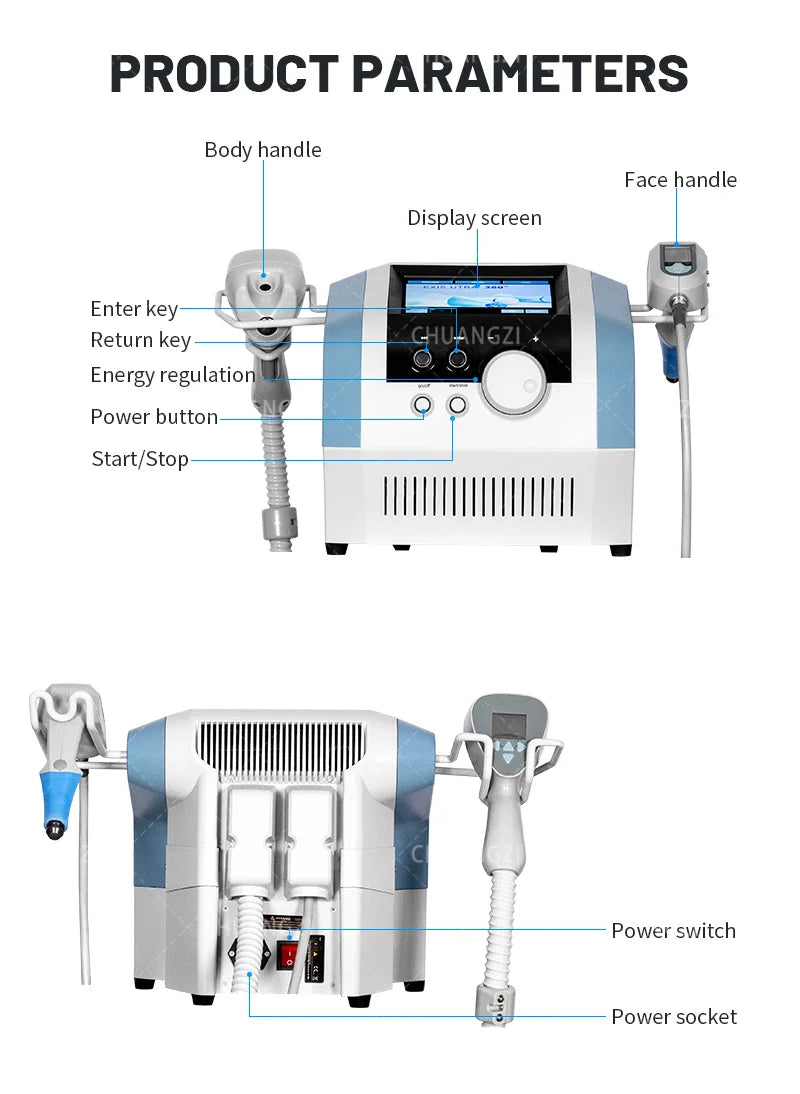 2 in 1 RF ULTRA 360 Body Contouring Cellulite Reduction Face Skin Rejuvenation Tightening Beauty Machine .
