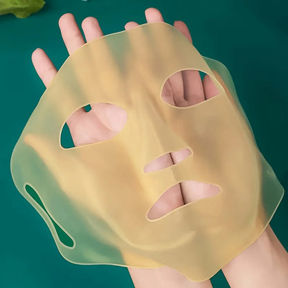 1PC 3D Silicone Facial Mask for Moisturizing-Reusable, Anti-Water Evaporation,Skin Care Tools for Women