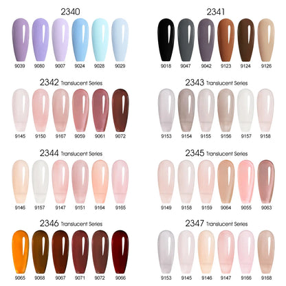 CANNI Nail Gel Polish Set HEMA TPO FREE Jelly Nude Color Rubber Base UV Construction Gel Semi Permanent Soak off UV LED Gel Nail
