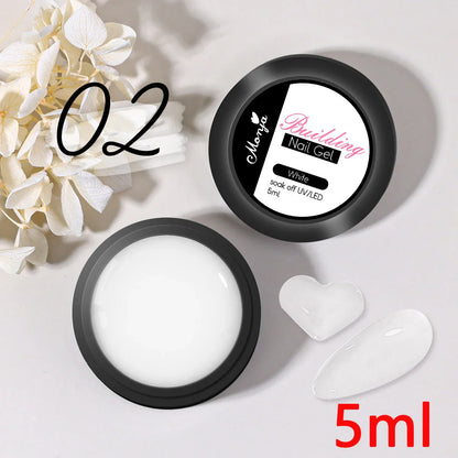 5ML Solid Gel For False Nails Bubble-free Transparent Solid Strong Glue Stick Nails Tips/Gems Long-lasting Solid Nail Patch Gel