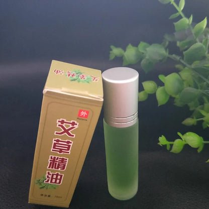 10ml Wormwood Scraping Essential Oil Mugwort Pure Nature Moxibustion Oils Meridian Massage Cupping Moxa Accessories Health Care