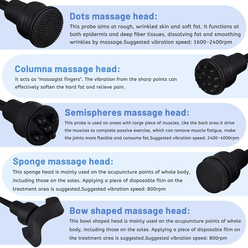 G5 Vibrating Slimming Machine High Frequency Body Shaping Cellulite Reduce Massage Equipment 5 In 1 Weight Loss Products For Spa