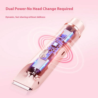 2025 New Women Electric Razor Painless Epilator Hair Remover for Face Mustache Leg Bikini Body Hair Trimmer Shaver