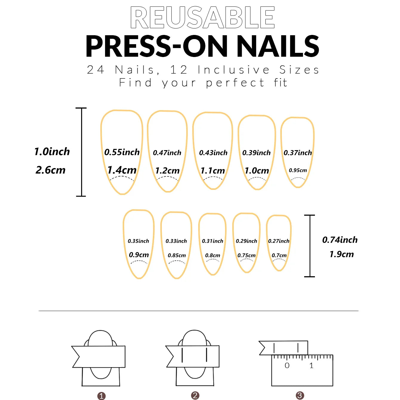 24PCS- white almond fake nails, red love pattern decoration, exquisite elegance, fashion generous, suitable for dating, dinner,