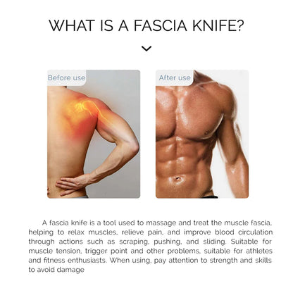 Fitness Muscle Scraping Massager Electric Fascia Knife Vibration Gua Sha Scraper Back Leg Body Relaxation Stainless Steel