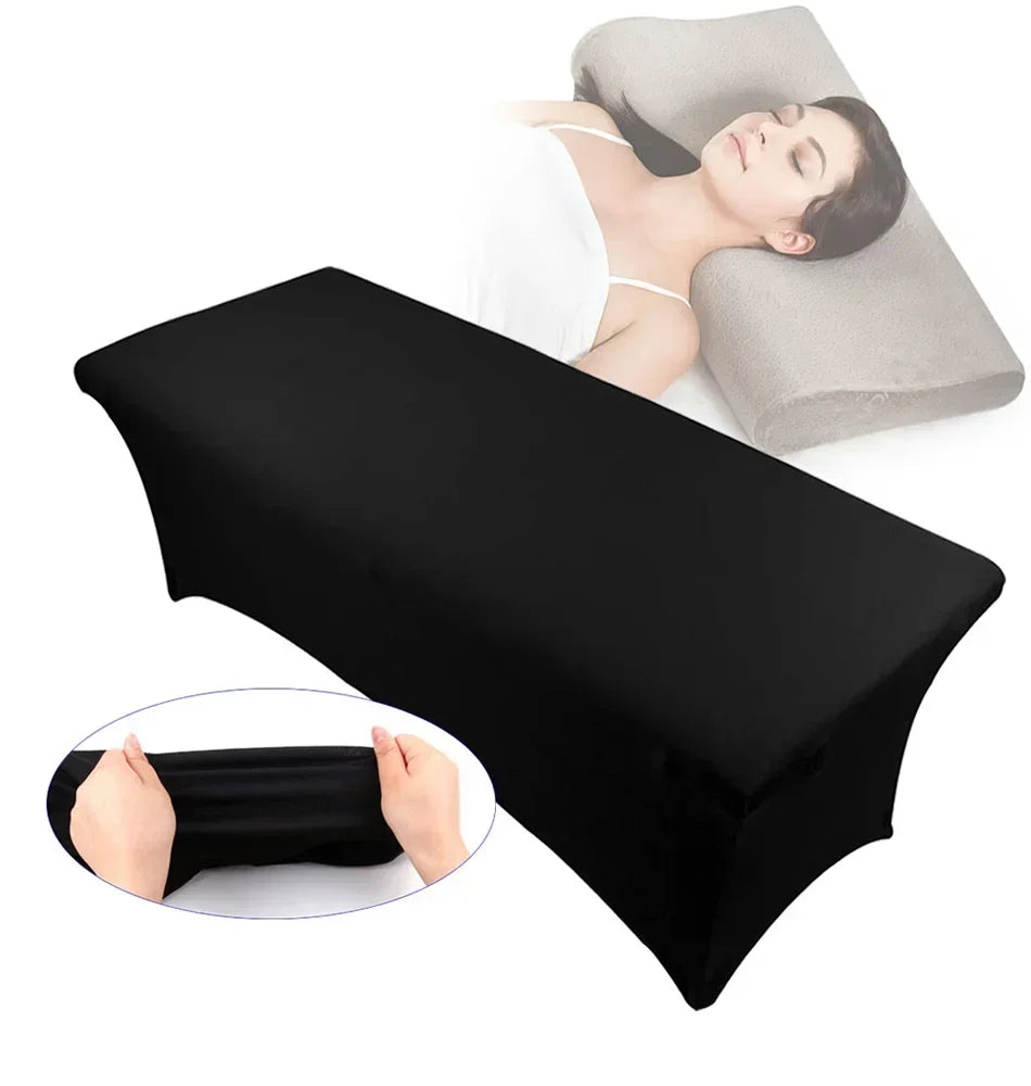 Elastic Lash Bed Cover Reusable Spa Eyelash Extension Bed Topper Stretchy Sheet Fitted Massage Table Lash Bed for Spa Salon