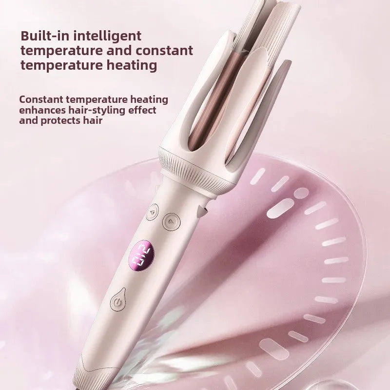 Advanced Hair Curling Iron New Hair Curler with LED Display Anti-Tangle & Auto-Off Protable Curling Wand for Home and Travel Use
