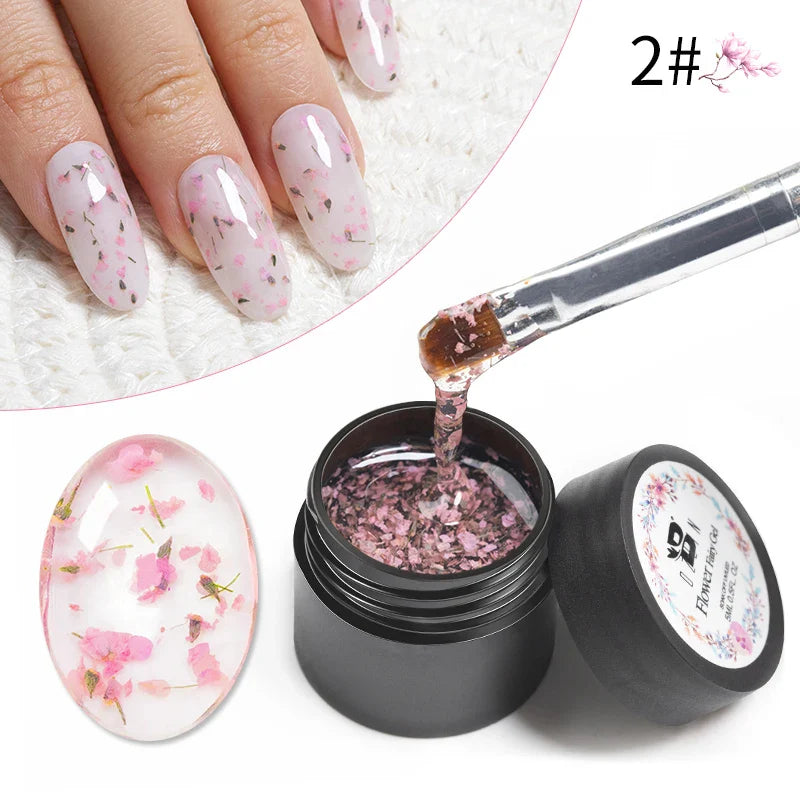BOZLIN 5ml Sparkling Chameleon Mica Shell Gel Polish Colorful Sequins Manicure Semi Permanent Soak Off Nail Art Gel Varnish
