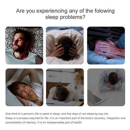 Electric Head Massager Relax Headache Eliminator Aid Therapy Sleeping Device Sleep Monitor Migraine Relief Hypnotic Apparatus