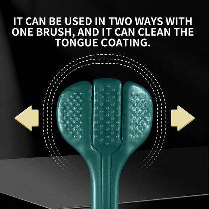 2/4/6pcs Adult Toothbrushes 3 Sided Soft Bristles Tongue Scraper Deep Cleaning Health Oral Care Family Couple Travel Tooth Brush