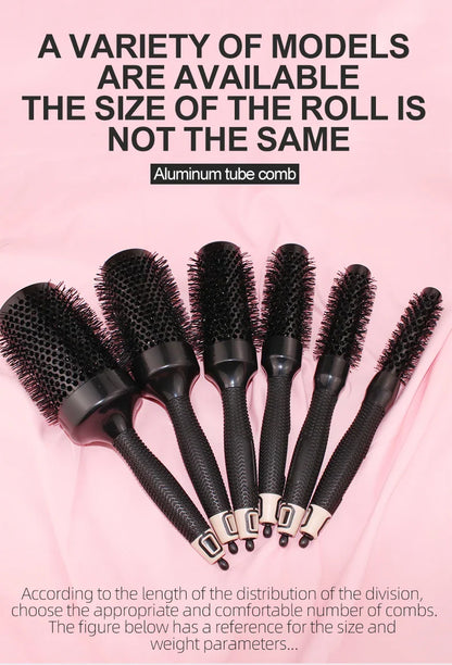 Wholesale High Quality Custom Logo Soft nylon Brush for Salon and home Roll Round Brush Set for Beauty Salon Blower