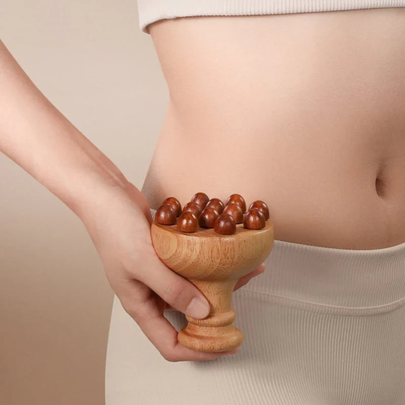●★☆ 1Pc Wooden Mushroom Massager Wood Therapy Massage Tool For Relief Muscle Full Body Massage Relax
