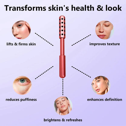 24 Germanium Face Massage Beauty Acupoint Roller Stick Wholesale Beauty Roller Tool Face Gua Sha Massager Women Skin Care Beauty