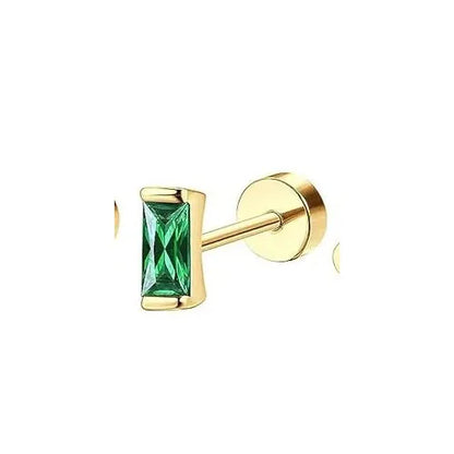 Bobisty 1PC Flat Back Earrings for Women Hypoallergenic Surgical Steel Earrings for Sensitive Ears 20G Cartilage Small Stud Hoop