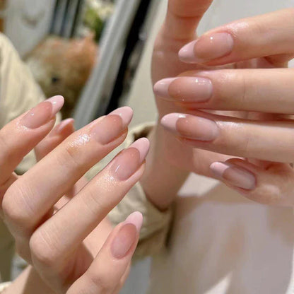 10pc Cat Eye Almond Handmade Press on Nails Light Blue Bow Fake Nails False Nails Artificial Nail Wearable Nail Tips Art Uñas