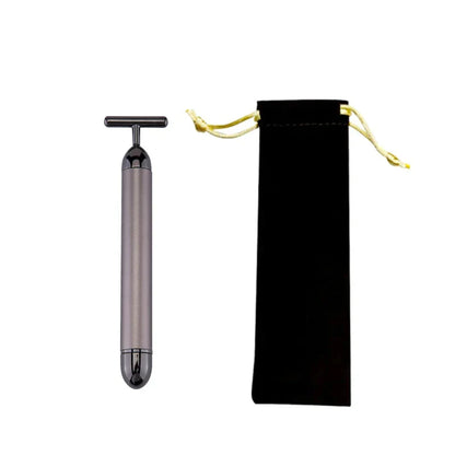 24K Gold T Beauty Roller Energy Roller Electric Face-lifting Facial Massage Beauty Tools Waterproof Vibrating Face Care Stick