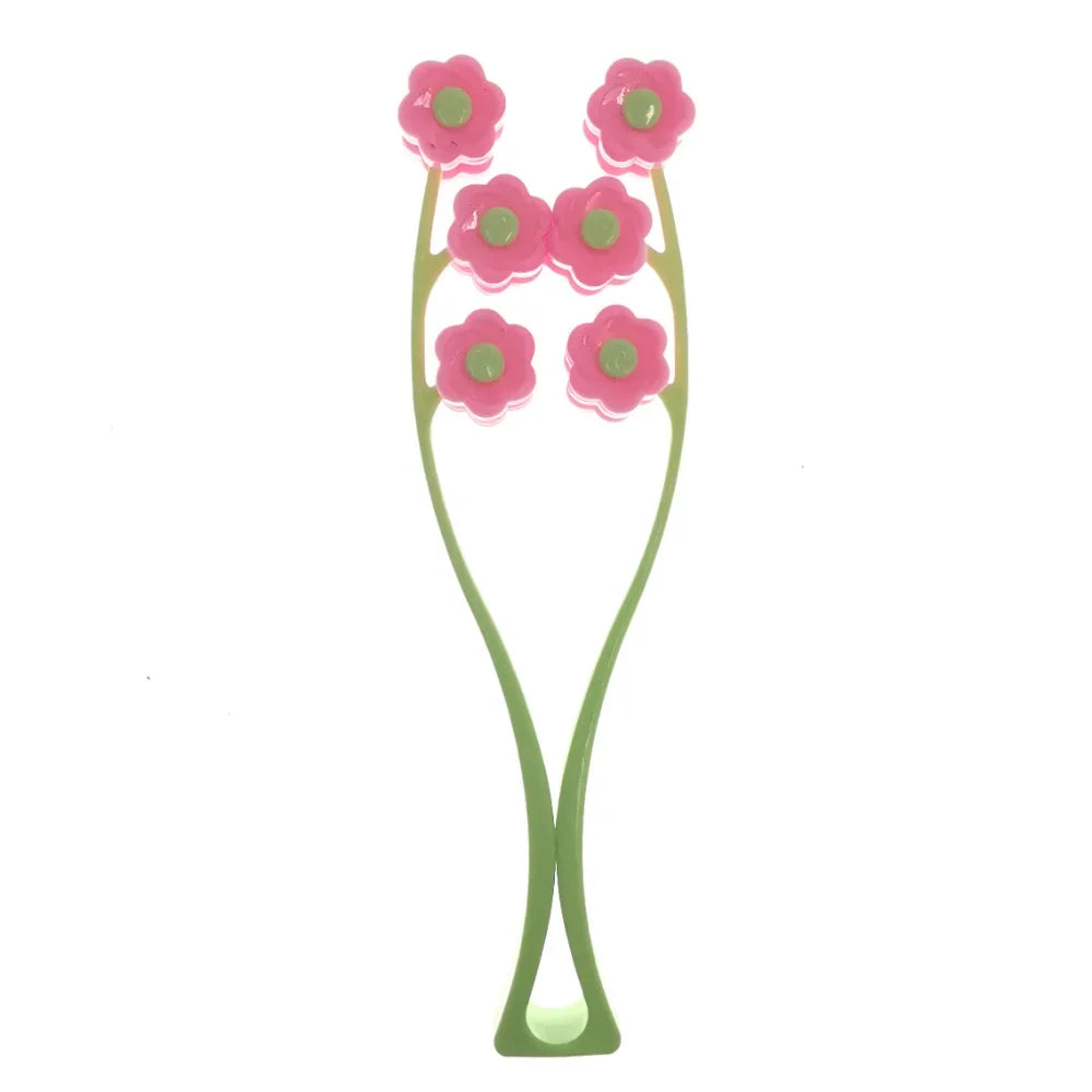 New Facial Massager Roller Portable Flower Shape Anti Wrinkle Face-Lift Slimming Face Relaxation Beauty Tools Finger Massage