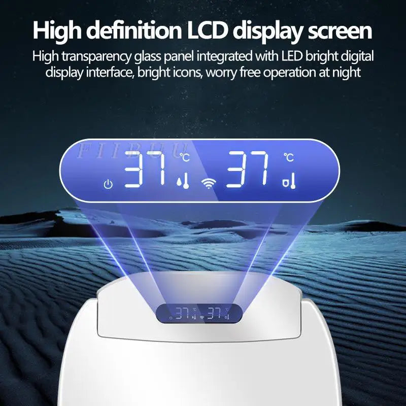 Multifunctional Smart Toilet Seat Cover Toilet SeatLid Drying Night Light Seat Heating Intelligent Instant Heating DisplayScreen