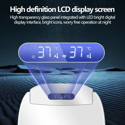 Multifunctional Smart Toilet Seat Cover Toilet SeatLid Drying Night Light Seat Heating Intelligent Instant Heating DisplayScreen