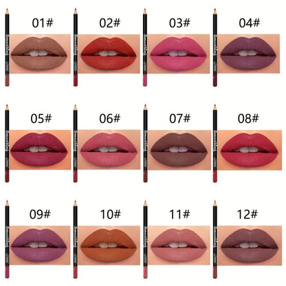 Long Lasting Lip Liner Waterproof Matte Lipliner Pencil Pencil Contour Tint Lipstick Tattoo Non-stick Cup Moisturizing Cosmetic