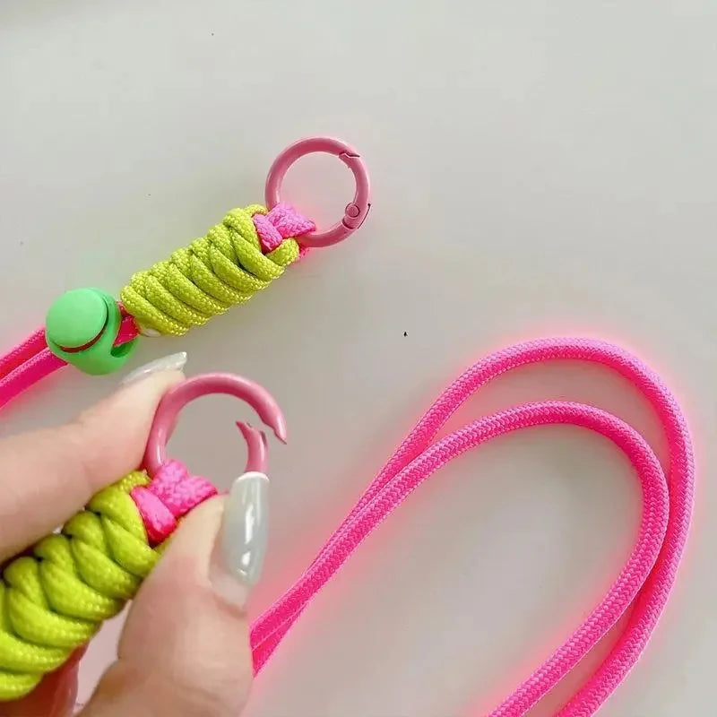 Crossbody Necklace Cord Lanyard Transparent Case For iPhone 11 12 13 14 15 Pro Max 6 7 8 Plus X XR XS Max Strap Hang Rope Cover
