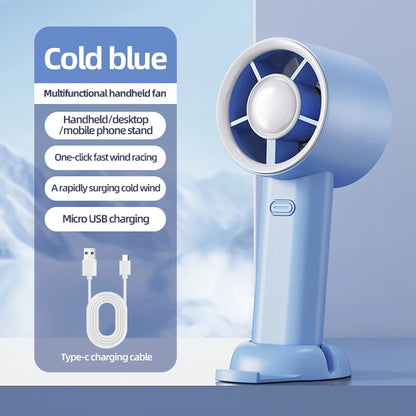Mini Handheld USB Fast Charging Silent High-Speed Air Cooling Portable Fan Personal for Travel Outdoor Activities