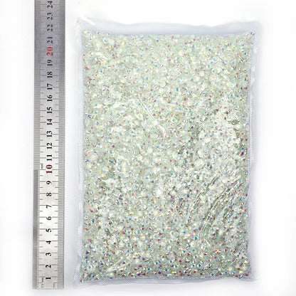 SS3-SS50 Big Bag Glitter Non hotfix FlatBack Wholesale Top Quality Better DMC Crystal AB Glass Strass Iron On Hotfix Rhinestones