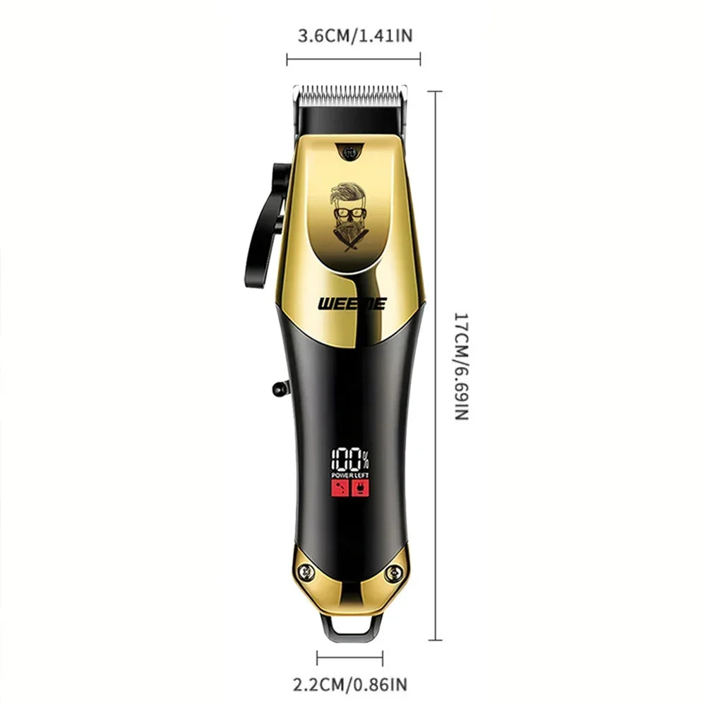 T9 Men's Electric Hair Clipper Beard Trimmer - Rechargeable Hair Cutting Machine with Nose Hair Trimmer Kit