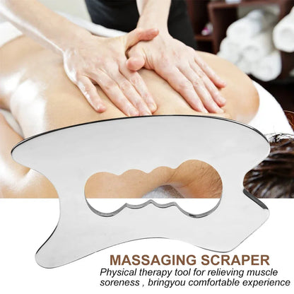 1Pcs Stainless Steel Gua Sha Scraper Physical Therapy Fascia Knife Myofascial Release IASTM Tools Physiotherapy Knife