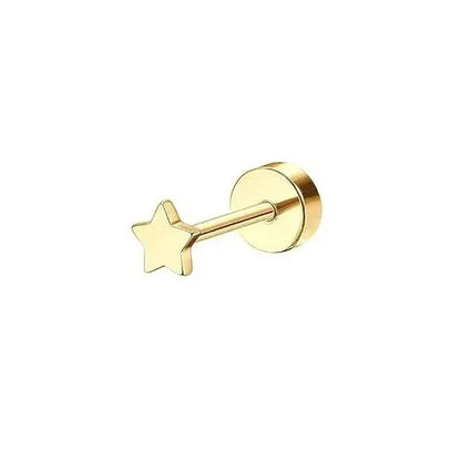 Bobisty 1PC Flat Back Earrings for Women Hypoallergenic Surgical Steel Earrings for Sensitive Ears 20G Cartilage Small Stud Hoop